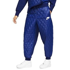 Nike NSW Sport Pack Quilted Jogger Pants in Blue Size XS